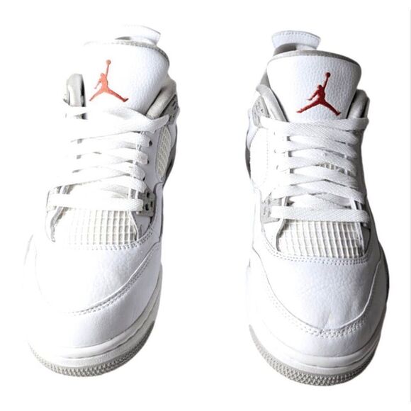NIKE Air Jordan 4 Retro "White Oreo" Sneakers Size 7Y/W8.5 - Picture 4 of 8